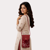 Ruby Star Pom-Pom Mobile Sling Bag