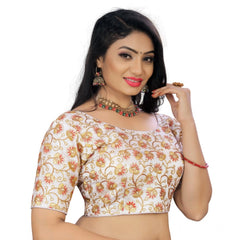 Generic Women's Phantom Cording Readymade Blouse (White, Size: Free Size)