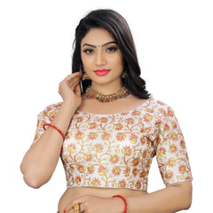 Generic Women's Phantom Cording Readymade Blouse (White, Size: Free Size)