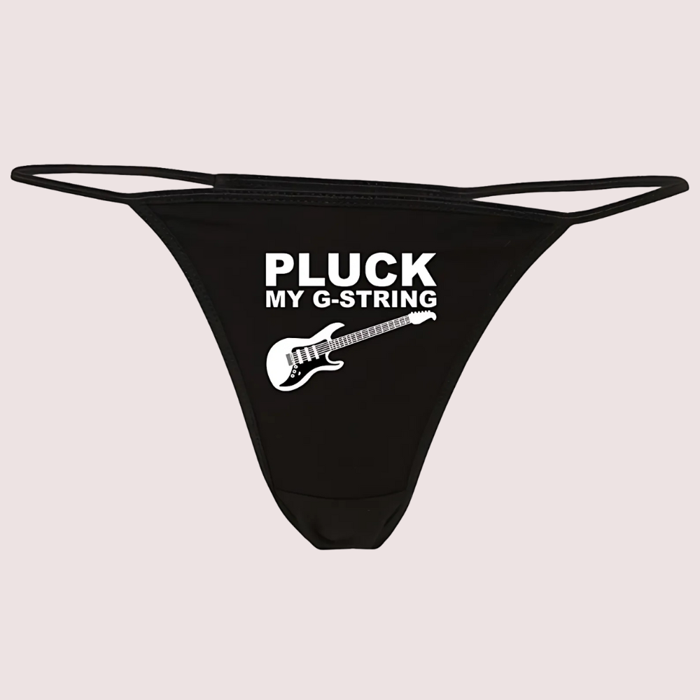 Midnight Mischief Printed Thong Secondary image