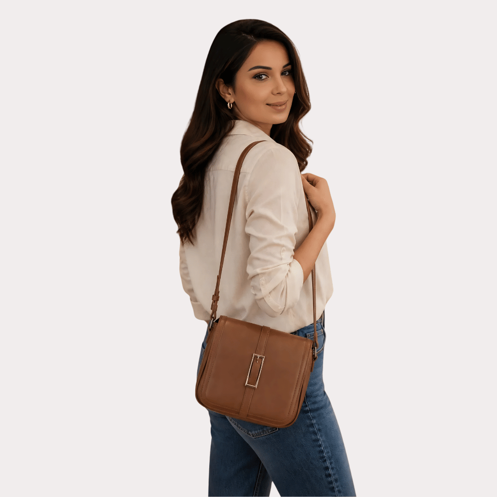 Classic Caramel Elegance Sling Bag Secondary image