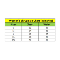 Generic Women's Polyester Floral 3-4th Sleeves Shrug (Multicolor)