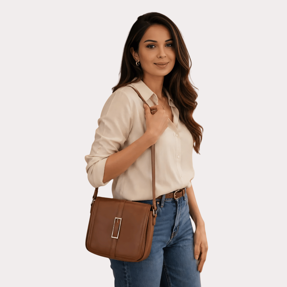 Classic Caramel Elegance Sling Bag Main image