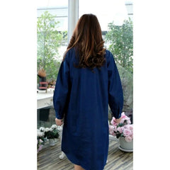 Generic Women's Casual Denim Full sleeve Dress (Blue)