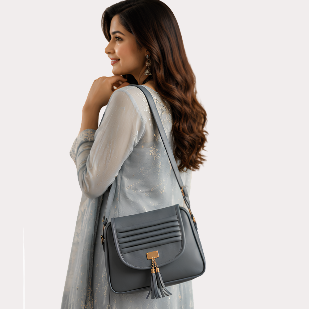 Midnight Charm Tassel Sling Bag Secondary image