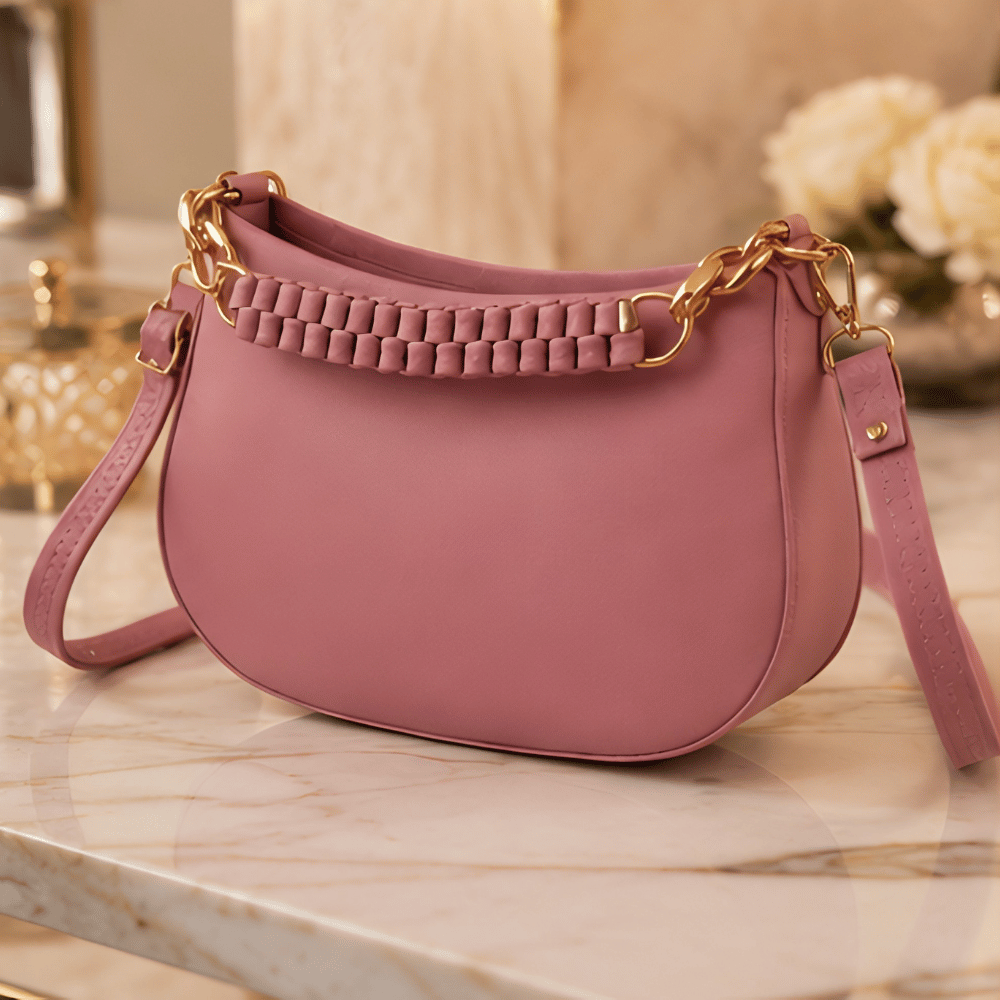 Blush Petal Chic Crescent Sling Bag Secondary image