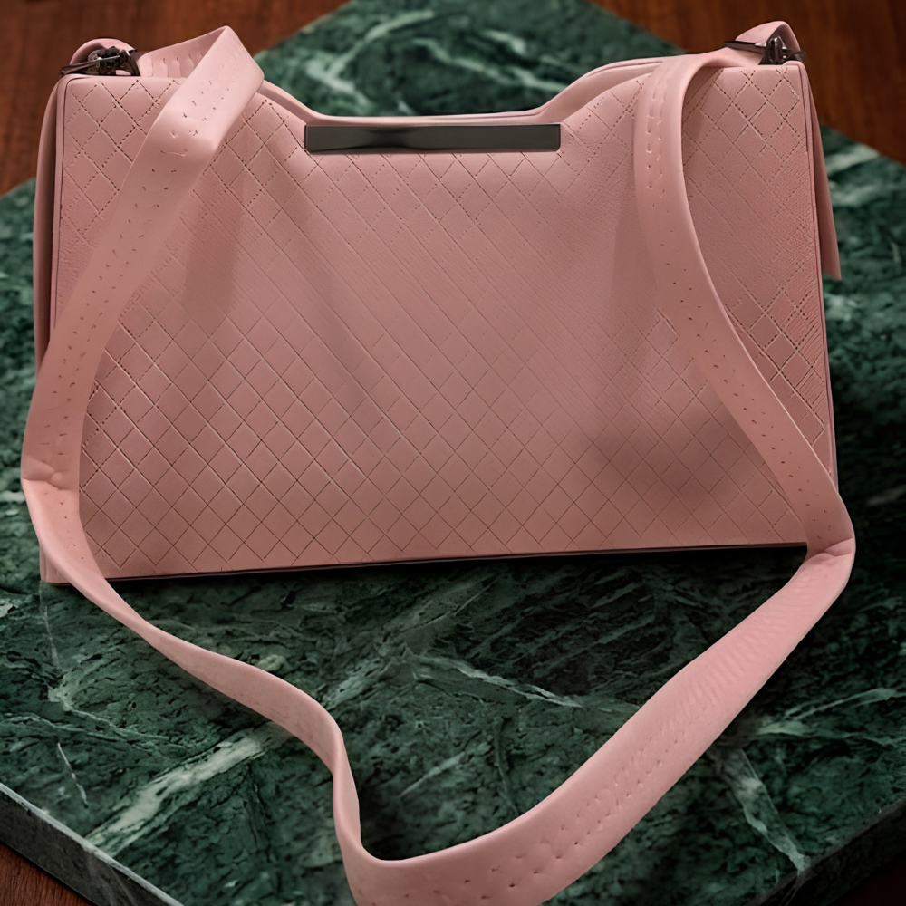 RoséCharm Textured Pink Shoulder Bag for Women Secondary image