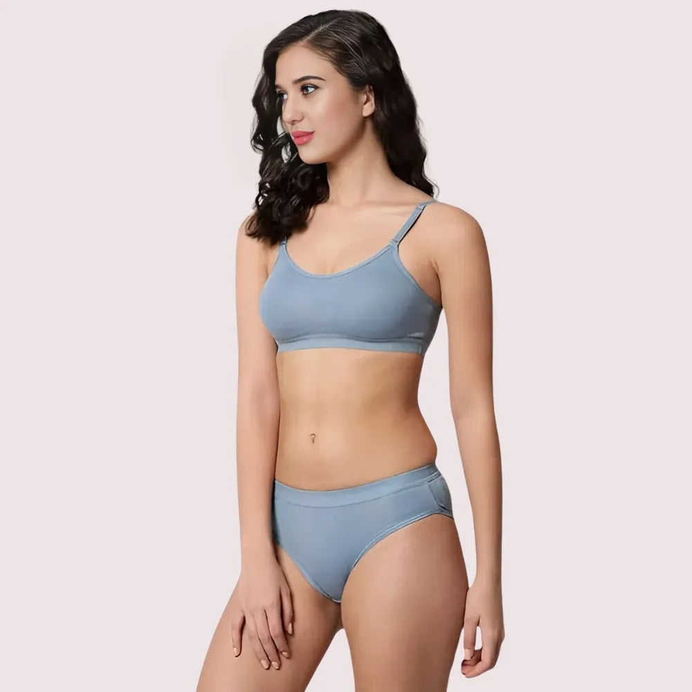 Wire-Free Women's Sports Bra Panty Set (2 pack)