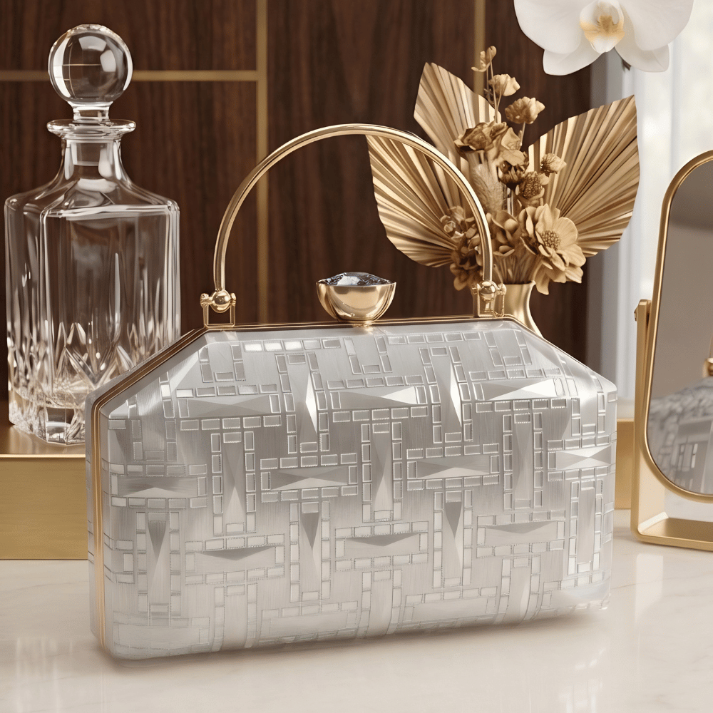 Crystal Pearl Luxe Statement Handbag Secondary image