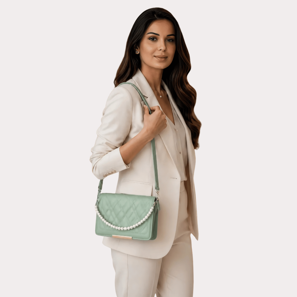 Elegant Pearl Chain Crossbody Handbag Main image