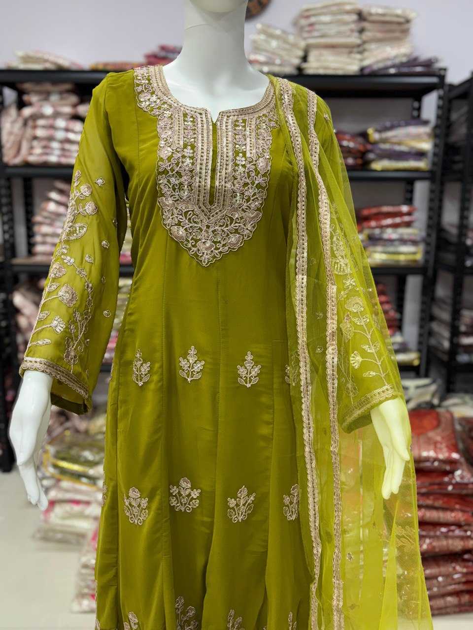 Faux Georgette KESH666 JENIL Kurti Wholesale Workwear Kurtis Festive Kurtis Party Wear Kurtis Manufacturer